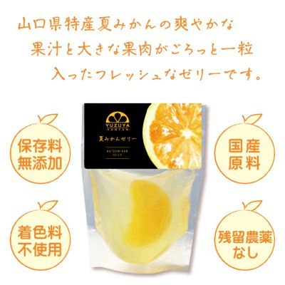 夏みかんゼリー贈答用箱入り（80g）15個セット[3283]|お歳暮,お中元,柚子ジュース,ゆずジュース,ギフト,ラッピング無料,人気,お取り寄せギフト