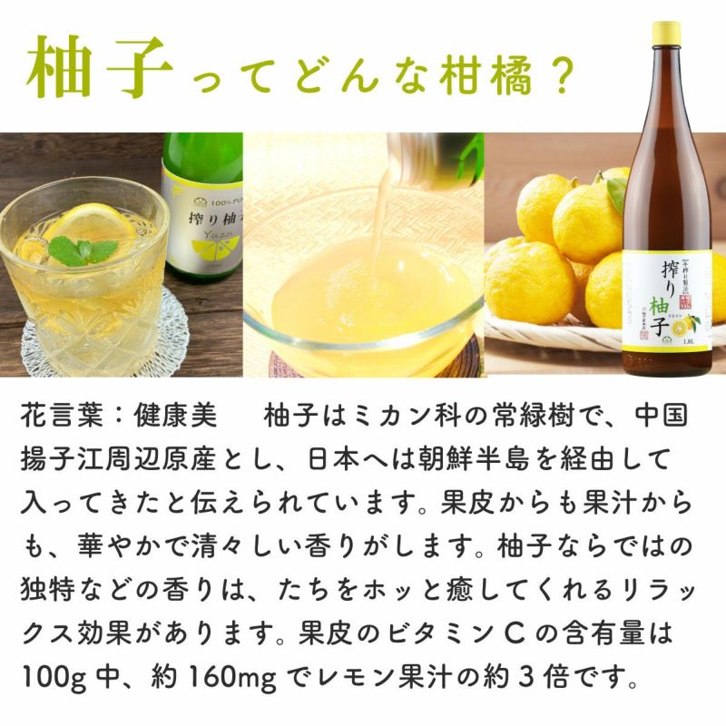 送料無料】搾り柚子（一升瓶1.8L）6本（柚子果汁100％）(業務用・大容量)| | 柚子屋本店ONLINE STORE