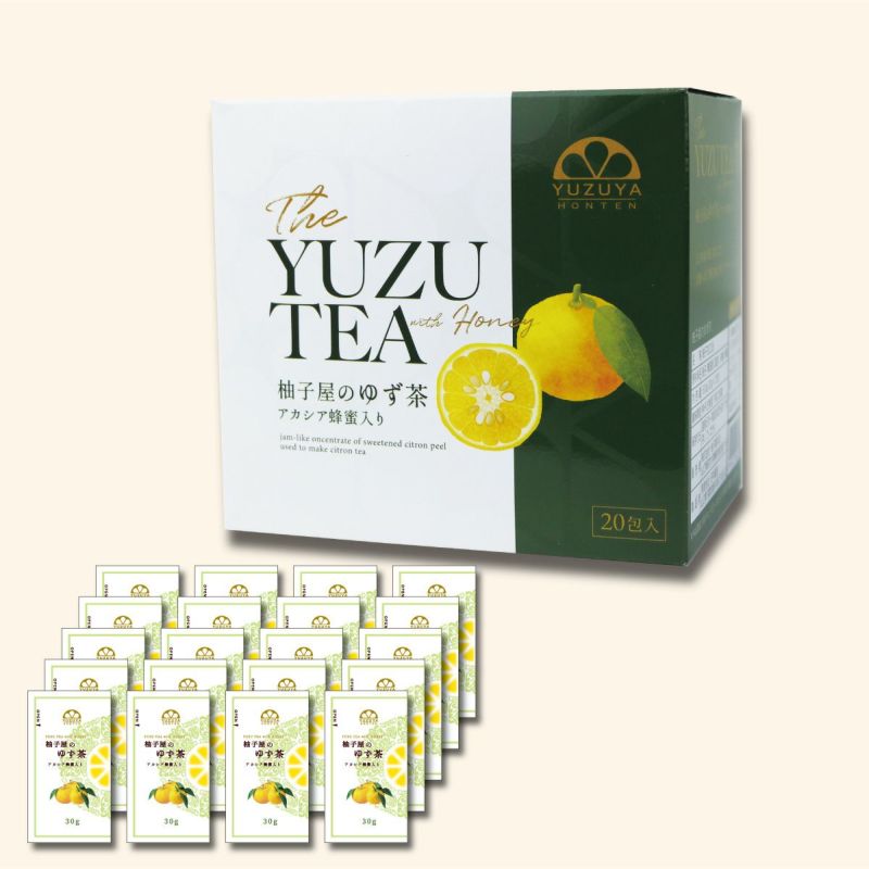 ゆず茶（飲み切り30g）自宅用20個セット│ホットドリンク,柚子茶,冷え症,温活