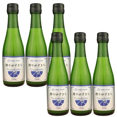 搾りゆずきち（ゆずきち果汁100％・200ml）6本,無添加,搾り果汁100%,焼酎,ウイスキー,割り材,オリジナルサワー