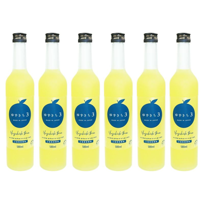 ゆずきち3（500ml）6本 | 柚子屋本店ONLINE STORE