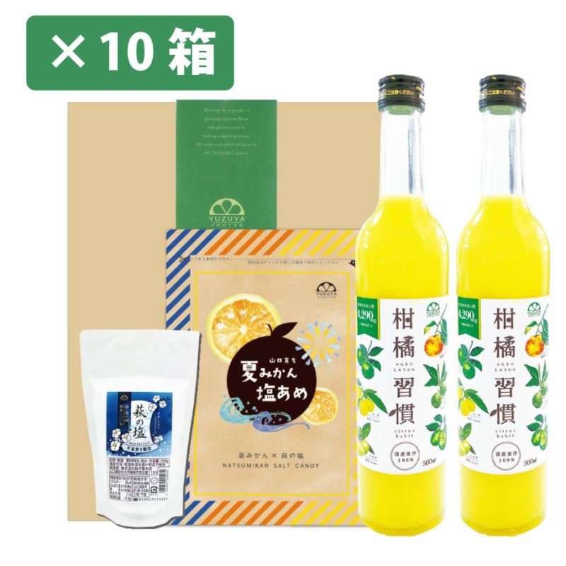 ☆熱中症対策ギフトB×10箱[14432-p10]|お中元,熱中症,クエン酸,ミネラル,柑橘製品,ギフト,ラッピング無料,人気,お取り寄せギフト,まとめ買い