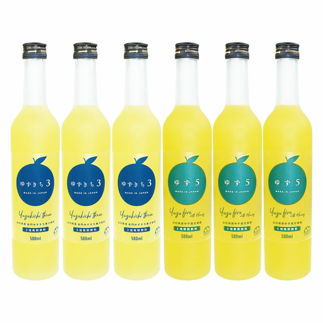 柚子＆ゆずきち6本ジュースセット(500ml×6本)[4785]